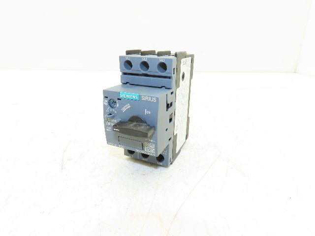 Siemens 3RV2011-0KA10 Circuit Breaker 0.9-1.25 Amp 600V 3/4HP 3Ph