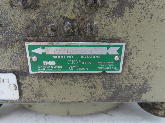 IMO Delaval 272152-004 CIG Series Hydraulic Gear Pump 2-Bolt SAE 65mm Shaft