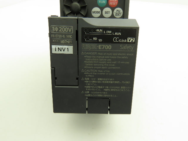 Mitsubishi FR-E720-0.1KNC Variable Frequency Drive Motor Inverter Control 0.1kW