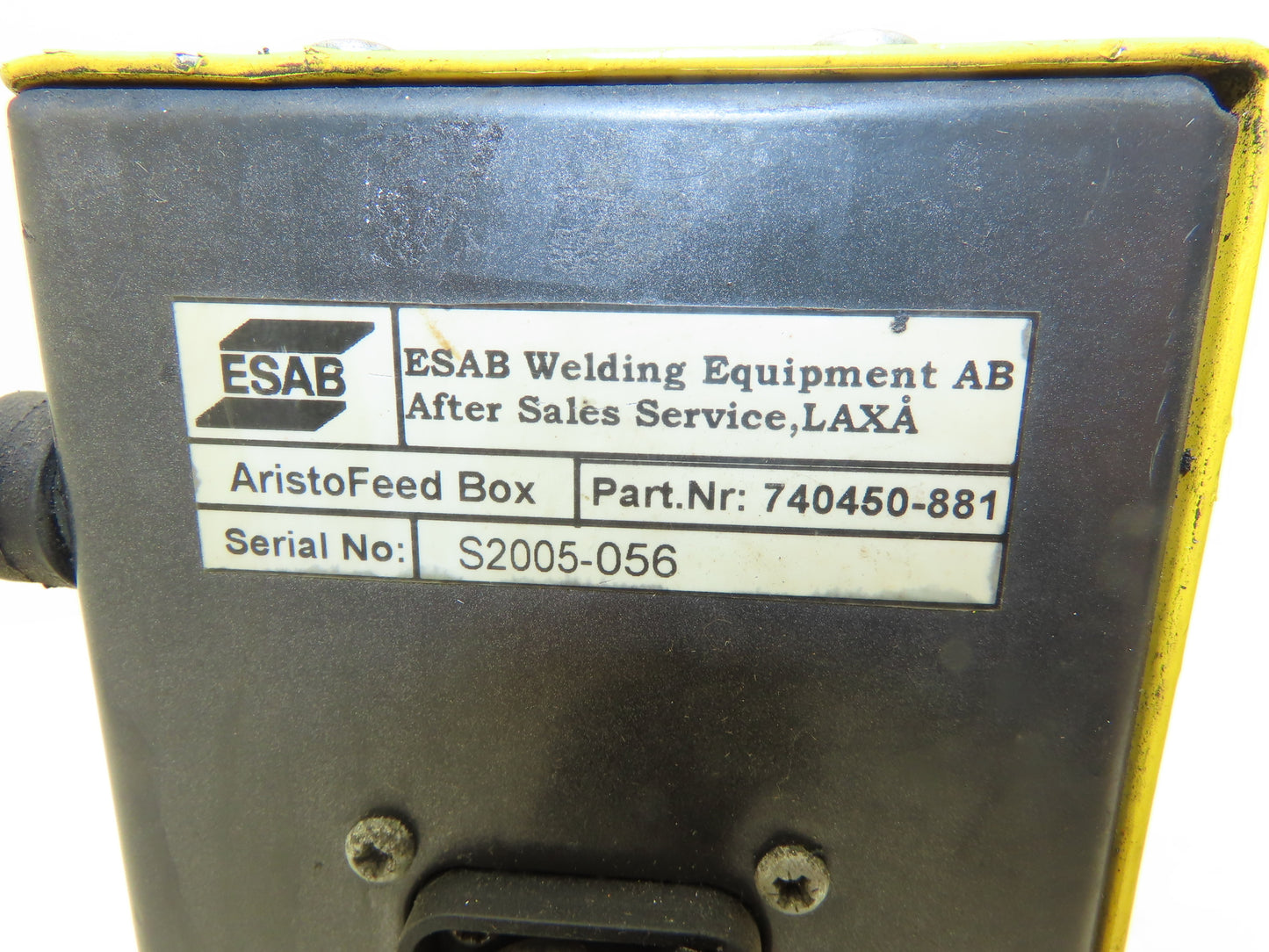 ESAB 740450-881 AristoFeed Box Welder Controller 1/4" Gas & Air Fittings