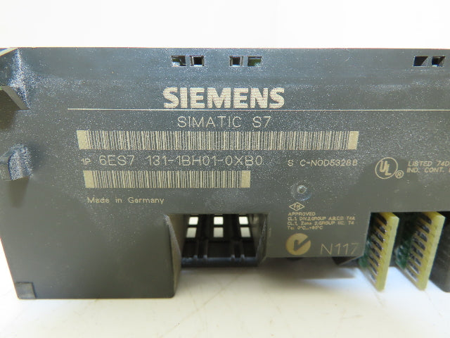Siemens 6ES7 131-1BH01-0XB0 Simatic Electronic Module With 6ES7 193-1CH00-0XA0
