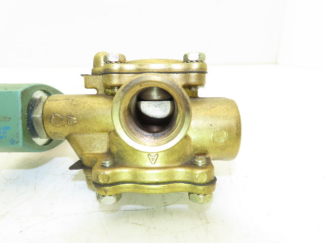 Asco Red-Hat 8316G74 Brass Solenoid Valve 3-Way 3/4"npt 150psi 24V