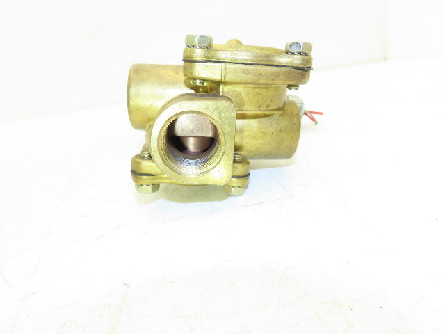 Asco Red-Hat 8316G74 Brass Solenoid Valve 3-Way 3/4"npt 150psi 24V