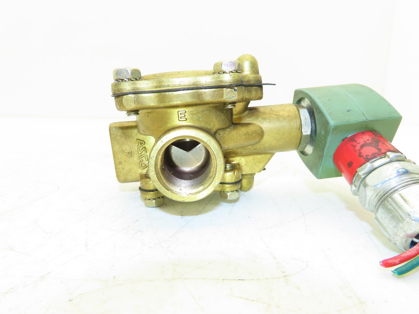 Asco Red-Hat 8316G74 Brass Solenoid Valve 3-Way 3/4"npt 150psi 24V