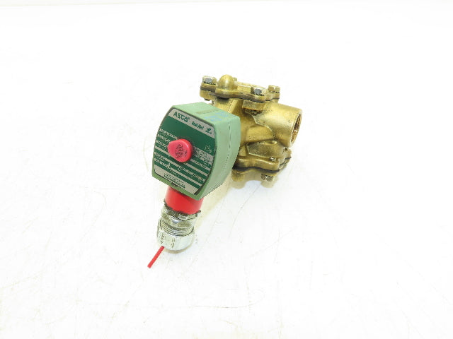 Asco Red-Hat 8316G74 Brass Solenoid Valve 3-Way 3/4"npt 150psi 24V