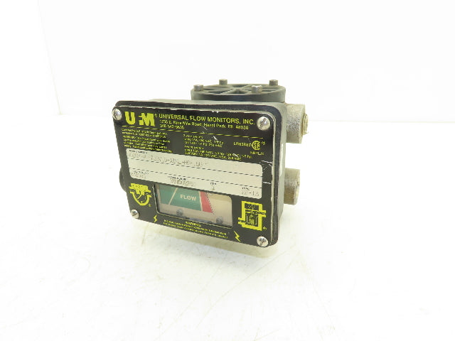 Universal Flow Monitors 002GM-4L-750V.9-A1NL-RG-.5U Flow Meter 1 GPM 1/2" NPT