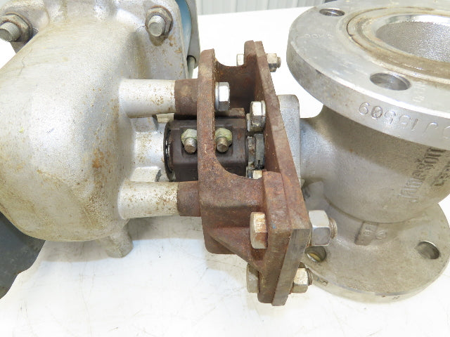 Jamesbury 3" 5150 313600TT Ball Valve Flanged w/Pneumatic Actuator & Positioner