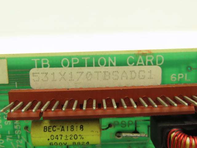 General Electric 531X170TBSADG1 PCB TB Option Card Printed Circuit Board