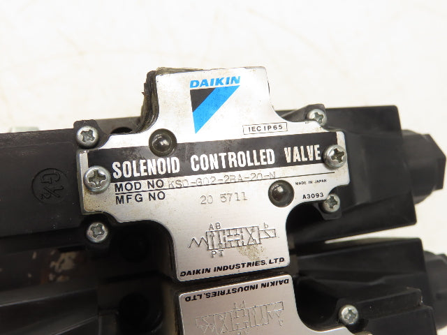 Daikin EDM 116A-1V0-3-20-L-825 Hydraulic Motor w/Solenoid Valve Control 115V