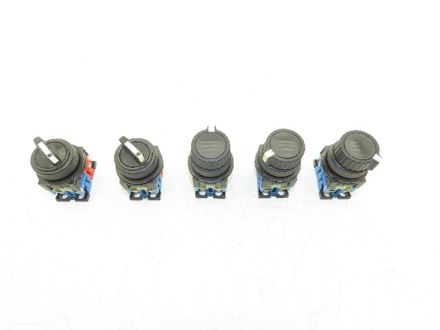 Fuji Mixed Lot 2 Position Selector Push Button Switch x3 | 2 Pos Selector x2