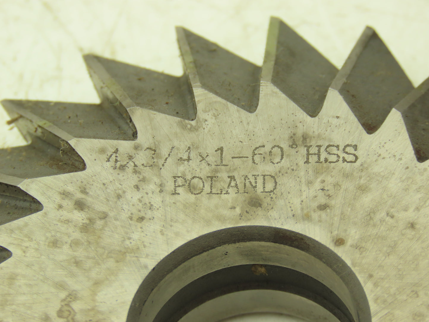 Poland 4X3/4X1-60 HSS Double Bevel Indexable CNC Milling Cutter 26 Tooth
