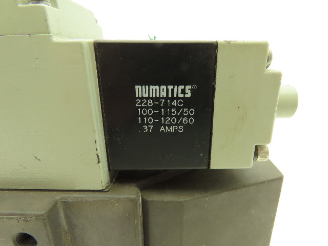 Numatics Pneumatic Air Solenoid Valve/Manifold Assembly 100-120VAC 50/60Hz