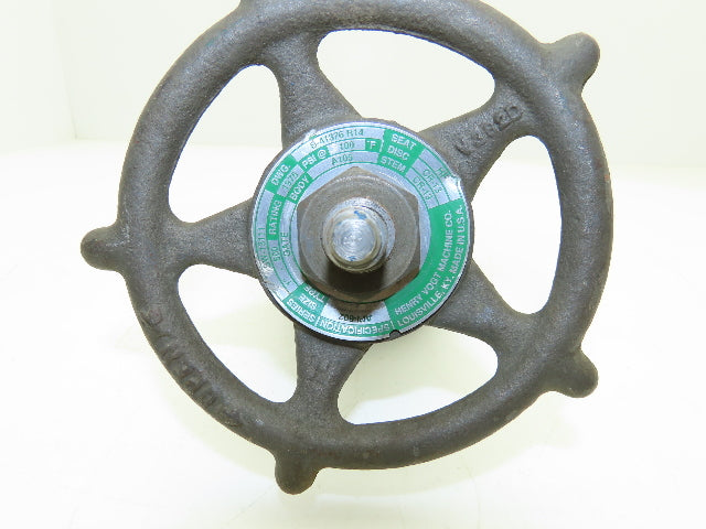 Henry Vogt API-602/B41376 Gate Valve 1" Socket Weld Class 800 1975 PSI @ 100°F