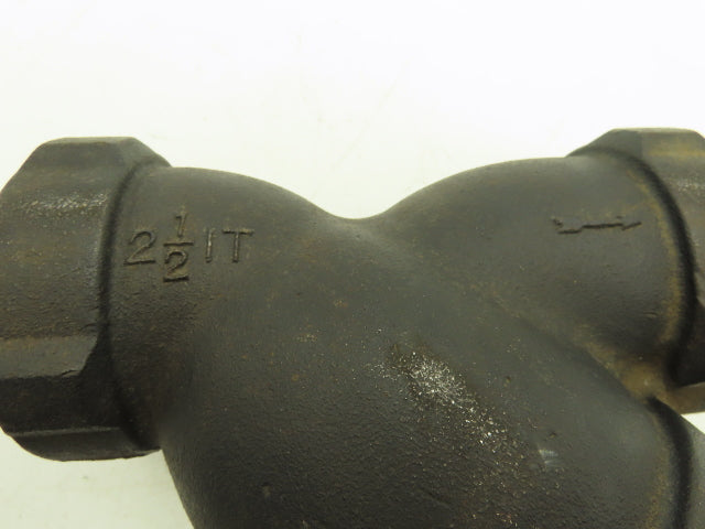 Spirax Sarco 60923 A 250 Cast Iron Y Strainer Valve 2-1/2"NPT 250