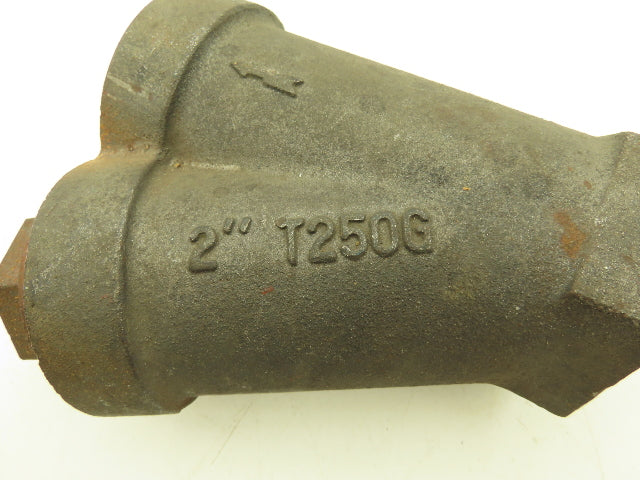 N/A T250G Cast Iron Y Strainer Valve 2"NPT
