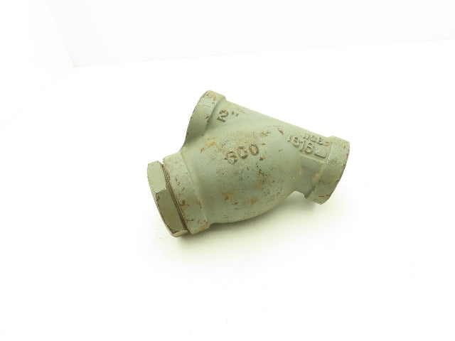 Mueller 600 Cast Iron Y Strainer Valve 2" Socket Weld