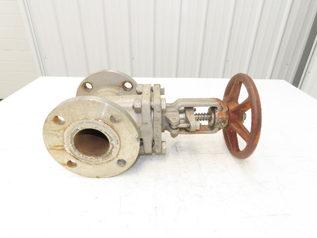Ladish Gate Valve 2-1/2" ANSI Class 150 275PSI Stainless Steel Rising Stem