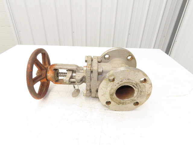 Ladish Gate Valve 2-1/2" ANSI Class 150 275PSI Stainless Steel Rising Stem
