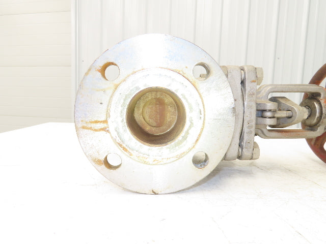 Ladish Gate Valve 2-1/2" ANSI Class 150 275PSI Stainless Steel Rising Stem