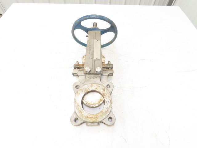 ITT Fabri-Valve C37 S316 3" Stainless Knife Gate Valve Lug Style Metal Seat