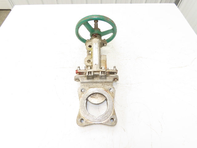 Rovalve TechnaFlow S17-D 3" Stainless Knife Gate Valve Lug Style Rubber Seat