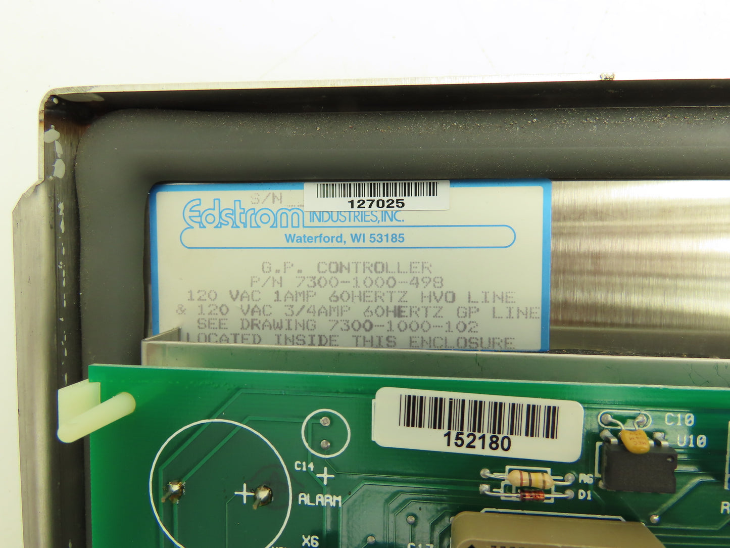 Edstrom 7300-1000-498 GP Flush Station Controller Stainless Enclosure