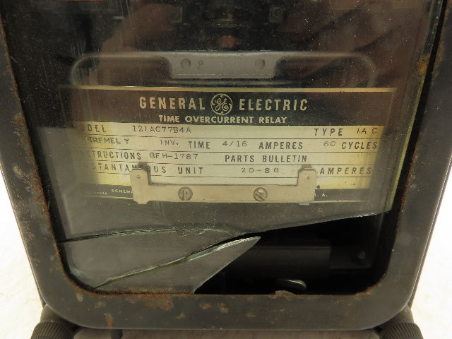General Electric 12IAC77B4A Overcurrent Time Delay Relay 4-16 Amp Type IA C