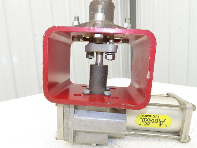 ITT Grinnell Stainless Butterfly Valve 3" Wafer Sphere w/Apollo BVA3 Actuator