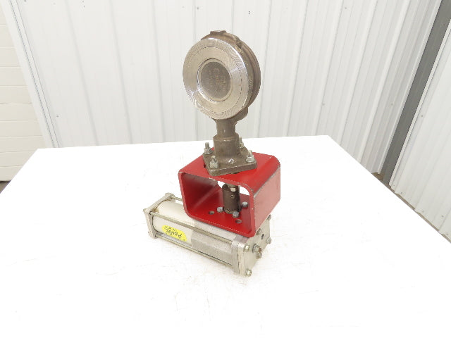 ITT Grinnell Stainless Butterfly Valve 3" Wafer Sphere w/Apollo BVA3 Actuator
