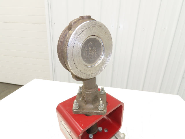 ITT Grinnell Stainless Butterfly Valve 3" Wafer Sphere w/Apollo BVA3 Actuator