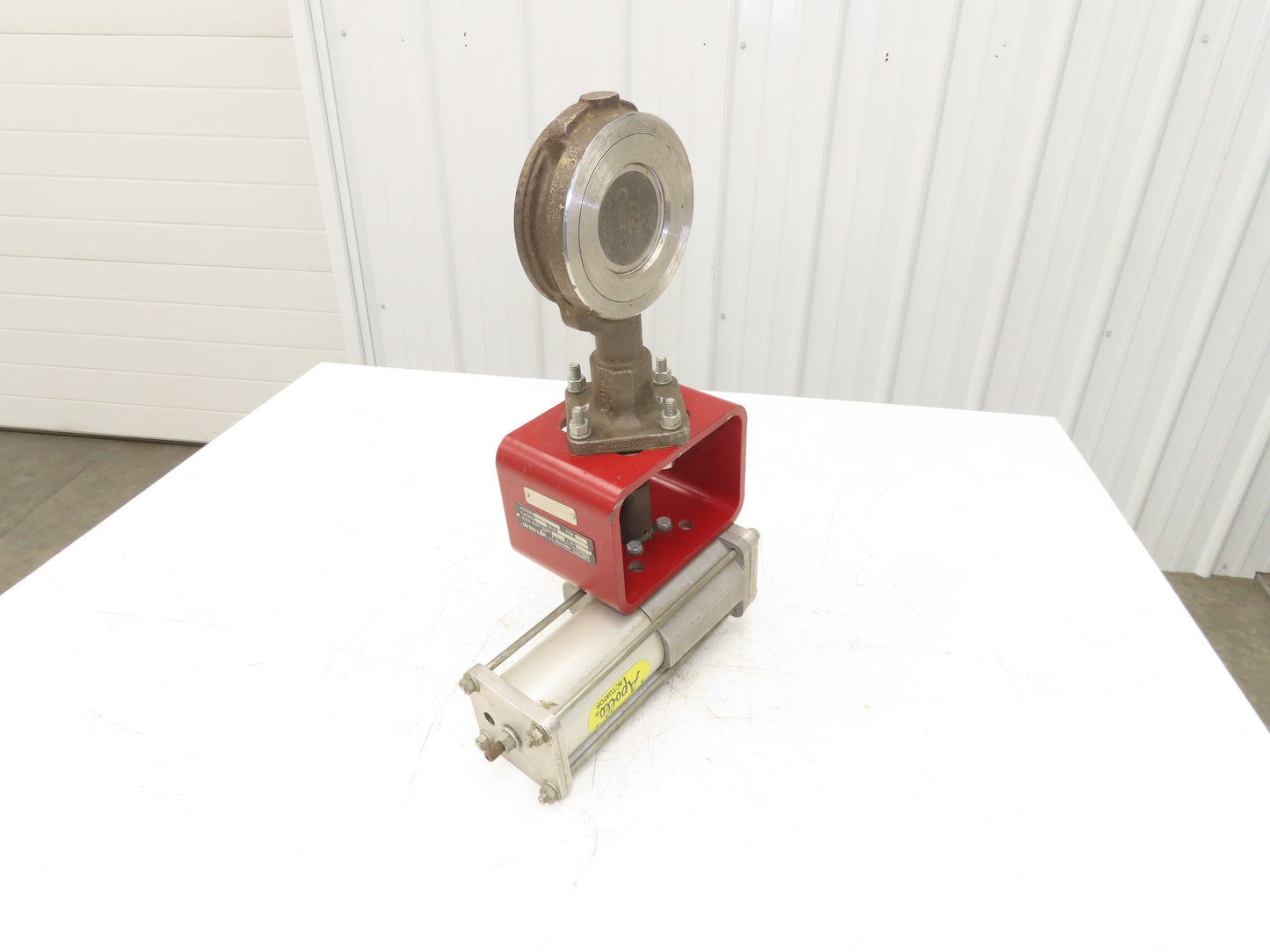 ITT Grinnell Stainless Butterfly Valve 3" Wafer Sphere w/Apollo BVA3 Actuator