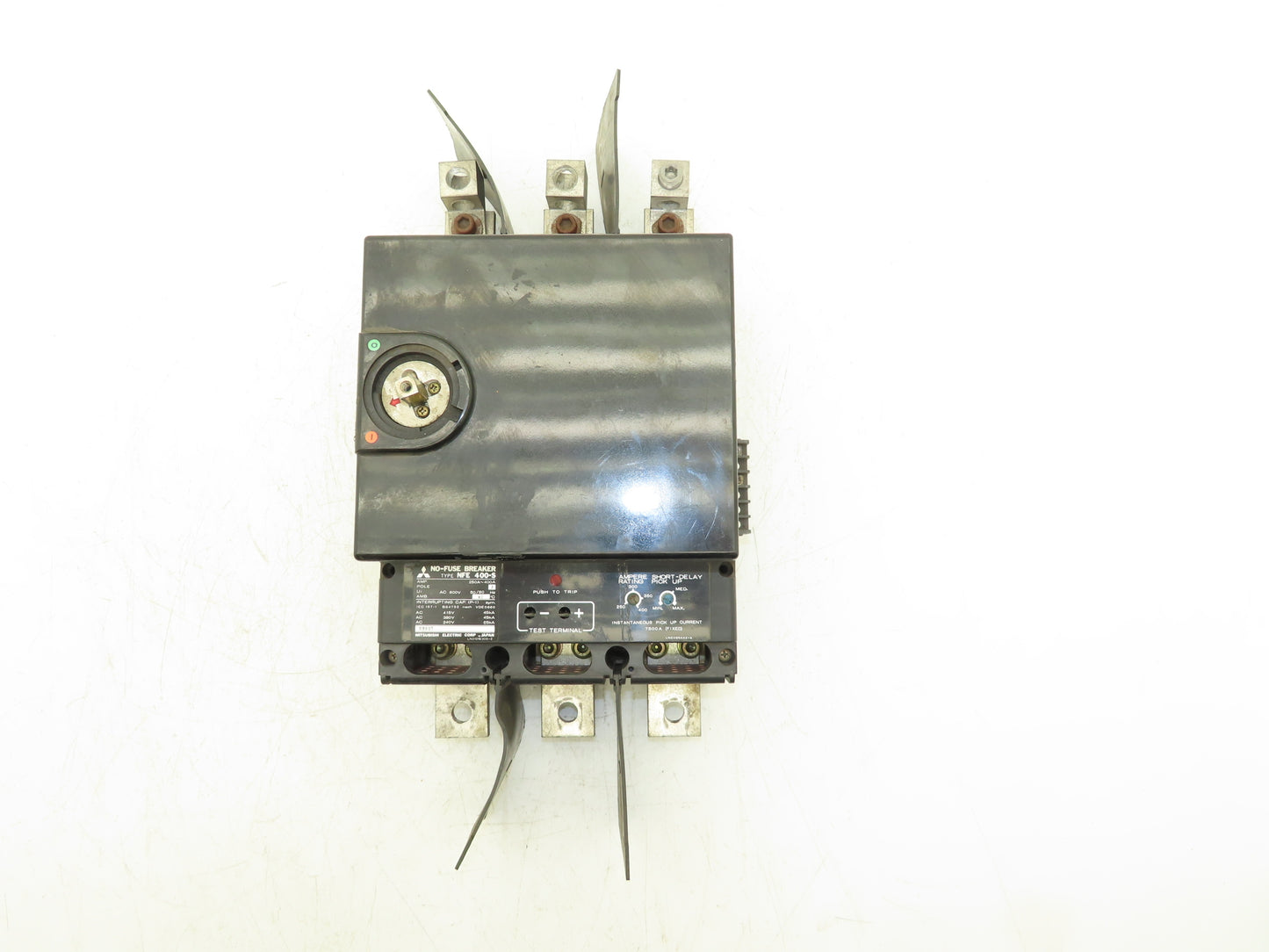 Mitsubishi Electric NFE 400S No Fuse Breaker 400A 3 Pole 600V W/120V Shunt Trip