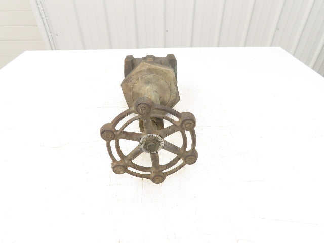 Powell White Fig 377 Bronze Gate Valve 3" NPT Threaded Rising Stem 300 WSP