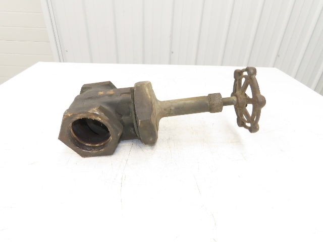 Powell White Fig 377 Bronze Gate Valve 3" NPT Threaded Rising Stem 300 WSP