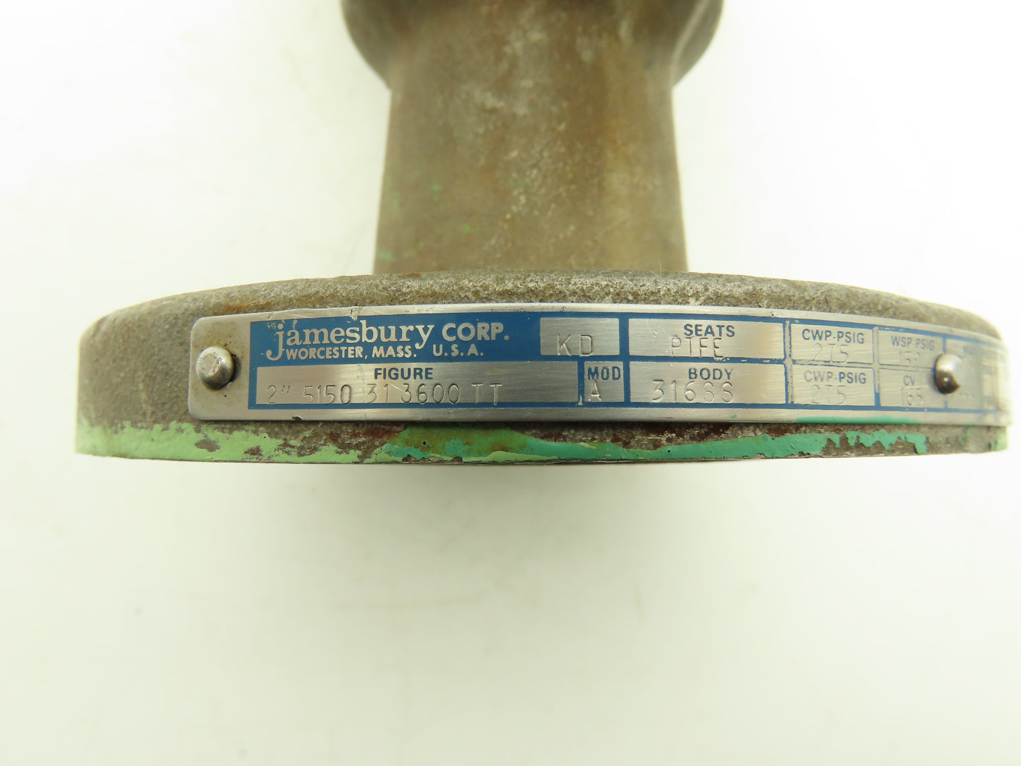 Jamesbury 5150 31 3600 TT 2" Stainless Ball Valve 316SS Flange 150psi