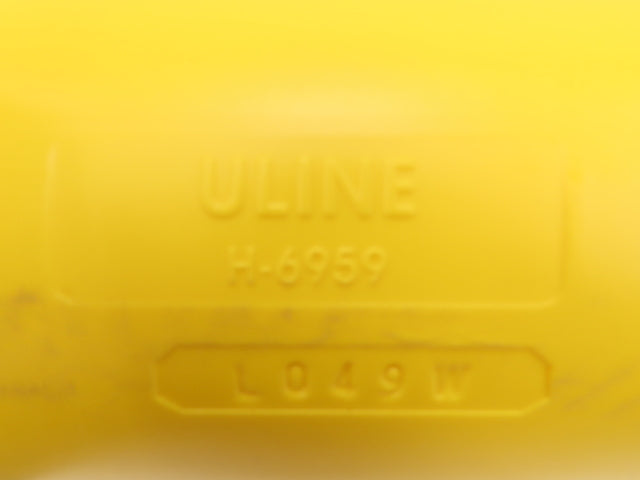 Uline H-6959 Height Clearance Bar 4-1/2 x 80" Hanging Safety Bar Plastic