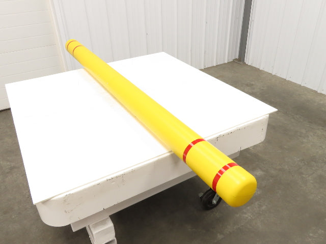 Uline H-6959 Height Clearance Bar 4-1/2 x 80" Hanging Safety Bar Plastic