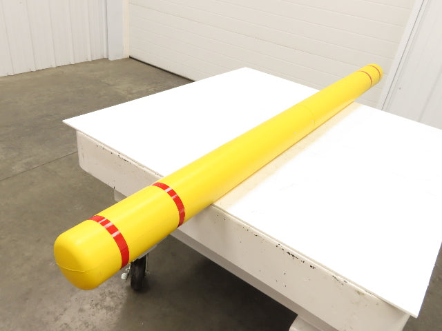 Uline H-6959 Height Clearance Bar 4-1/2 x 80" Hanging Safety Bar Plastic