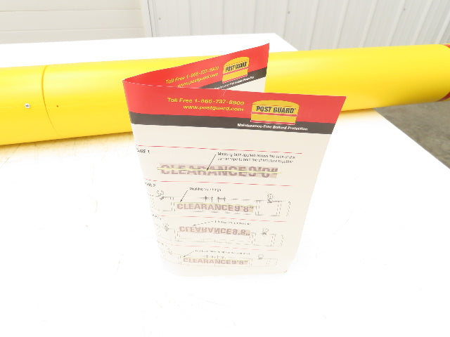 Uline H-6959 Height Clearance Bar 4-1/2 x 80" Hanging Safety Bar Plastic