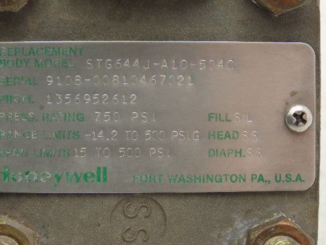 Honeywell ST3000 Smart Pressure Transmitter 11-42VDC 0-80PSI 1/2"NPT