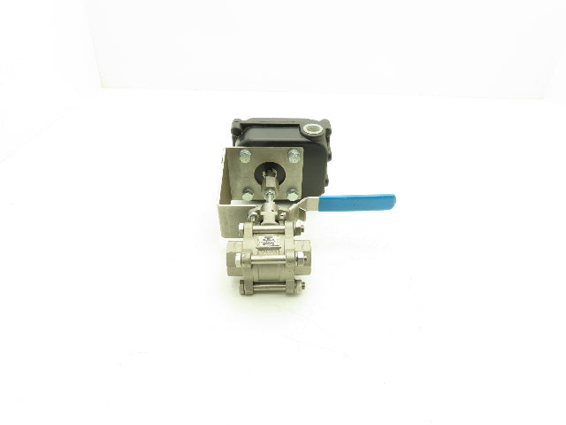 DuraValve DM340 3/4" Manual Ball Valve With Limit Switch On/Off Indicator Box