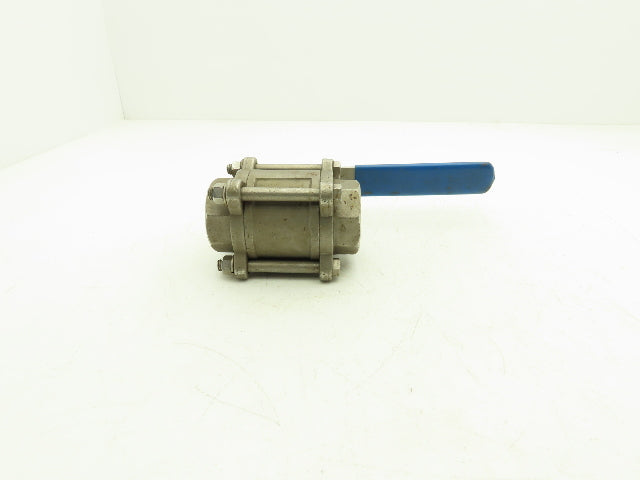Fluid Controls 1-1/2" Socket Weld Ball Valve 3 Piece