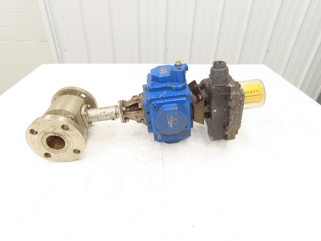 Compact II C30 SR-2C 1/4 Turn Ball Valve Actuator 1-1/2" SS ANSI 150 W/ Switch