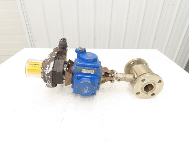 Compact II C30 SR-2C 1/4 Turn Ball Valve Actuator 1-1/2" SS ANSI 150 W/ Switch