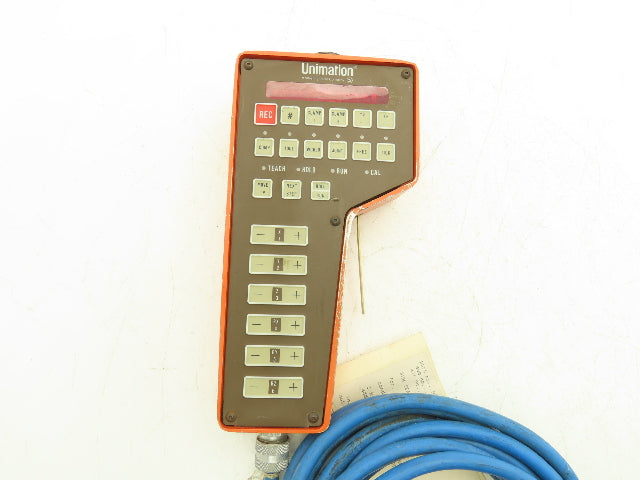 Westinghouse Unimation 923 EJ1X Robot Teach Pendant With Cable & Deadman Switch