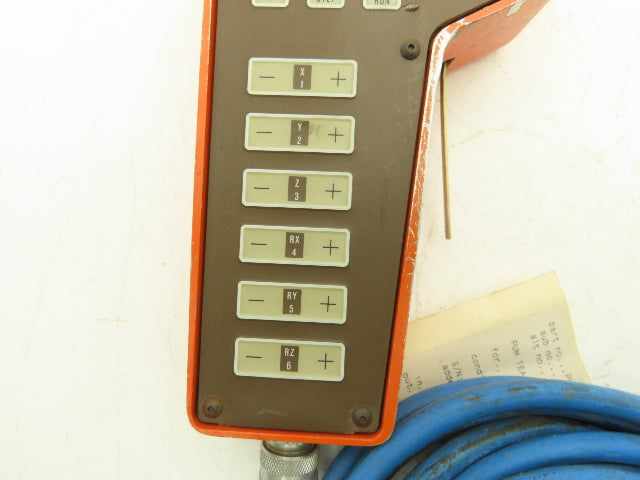 Westinghouse Unimation 923 EJ1X Robot Teach Pendant With Cable & Deadman Switch
