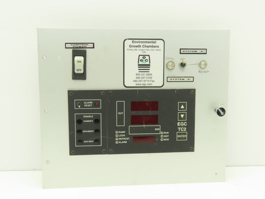 Environmental Growth Chambers G Series HMI Control Panel With Digital Display