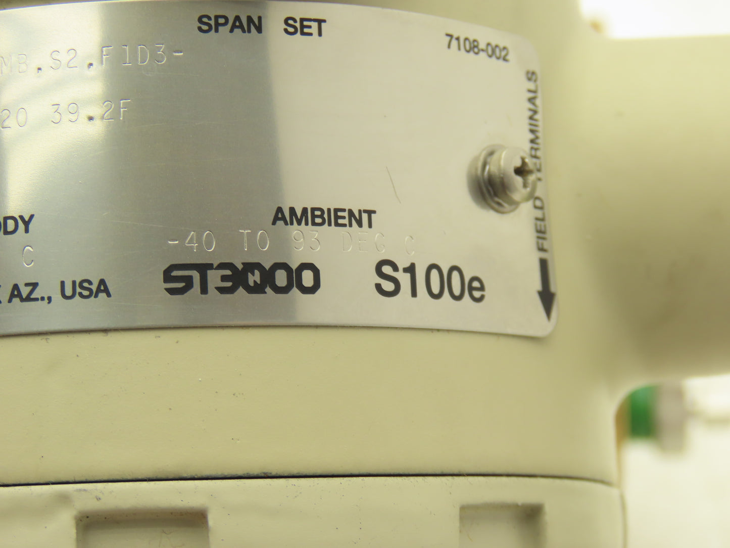 Honeywell ST3000 Smart Pressure Transmitter 11-42VDC 0-100 INH20 1/8"NPT