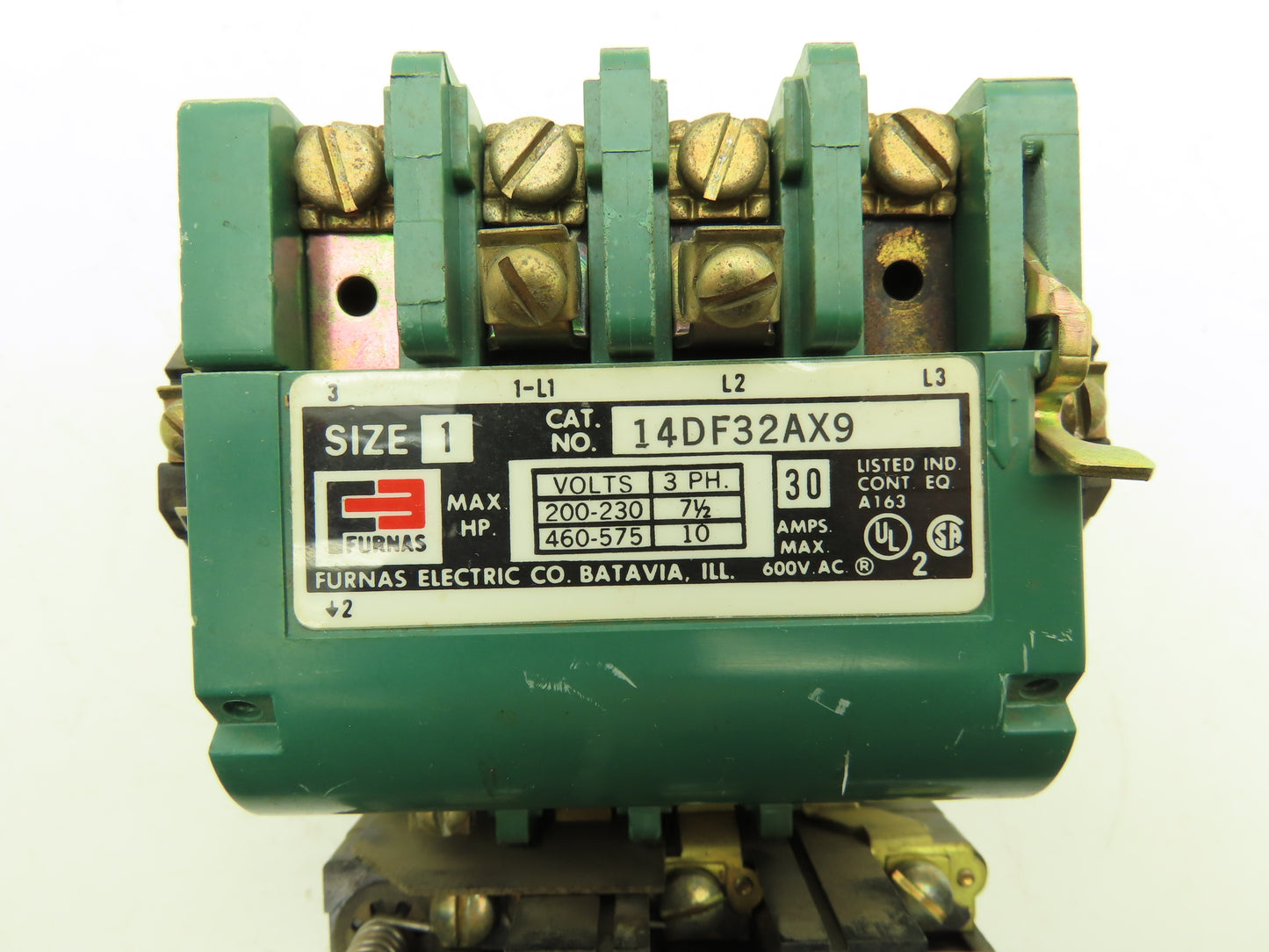 Furnas 14DF32AX9 NEMA Size 1 Motor Starter 30A 575VAC 10Hp