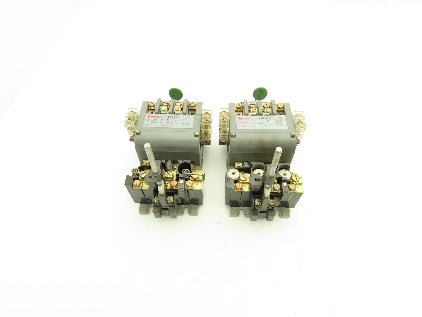 Furnas 14DP32AF NEMA Size 1 Motor Starter 27A 575VAC 10Hp Lot of 2